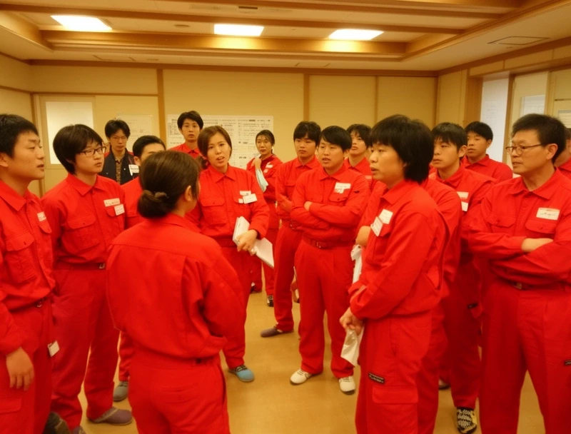 クリアネクストのスタッフが清掃作業中